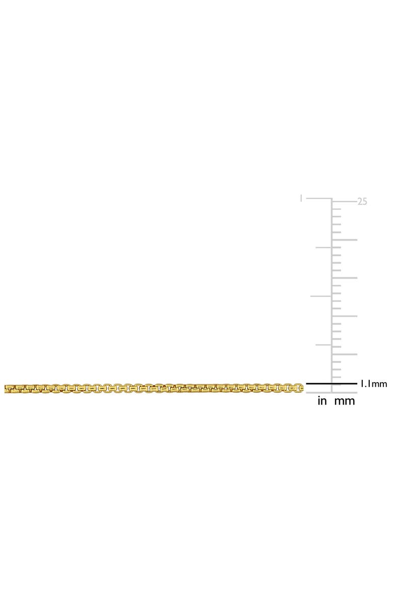 Box Link Chain Necklace, 1.10mm, Alternate, color, GOLD