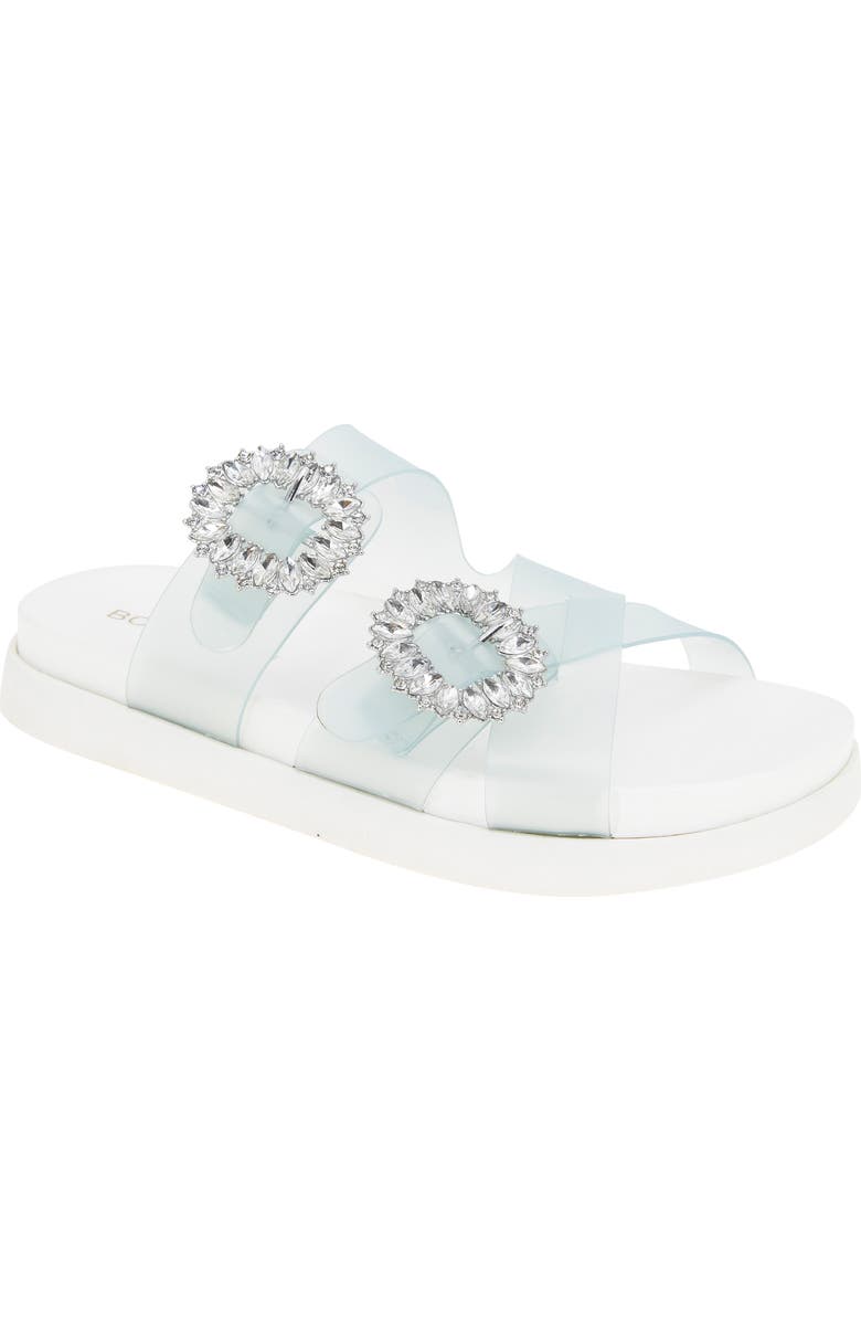 BCBGeneration Jia Rhinestone Slide Sandal, Main, color, Seafoam