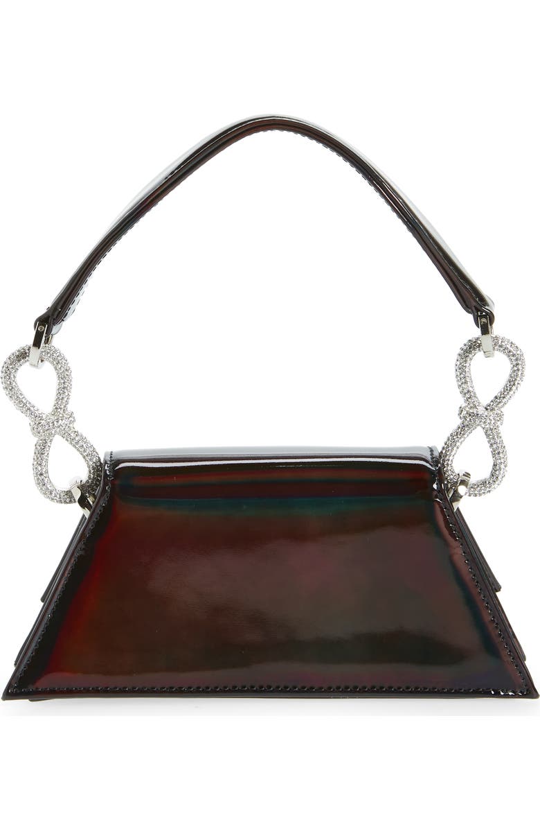 Mach & Mach Mini Samantha Crystal Double Bow Iridescent Top Handle Bag, Alternate, color,