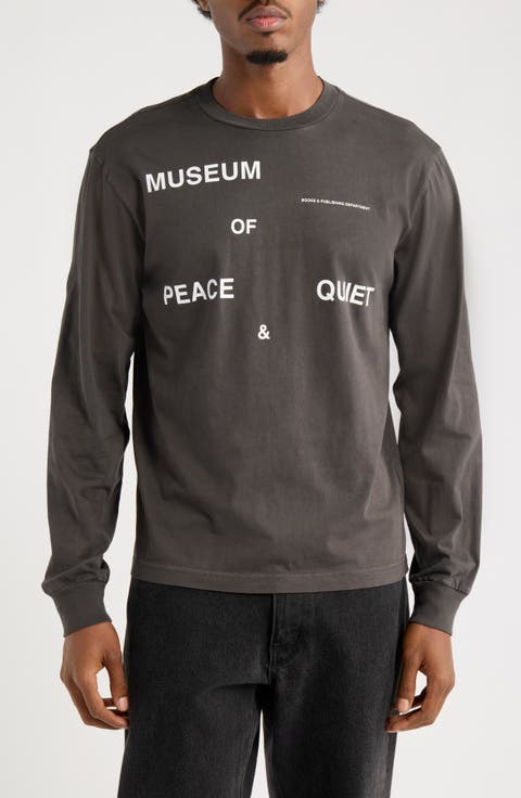 Publishing Dept Long Sleeve Cotton Graphic T-Shirt