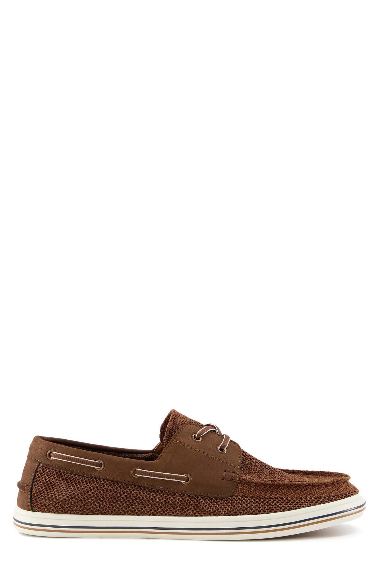 Dune London Burnner Knit Boat Shoe, Alternate, color, 