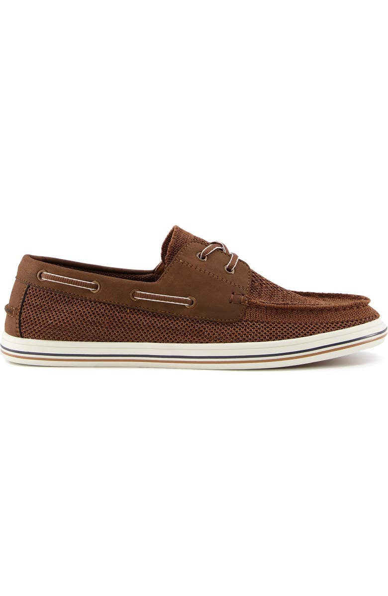 Dune London Burnner Knit Boat Shoe, Alternate, color,