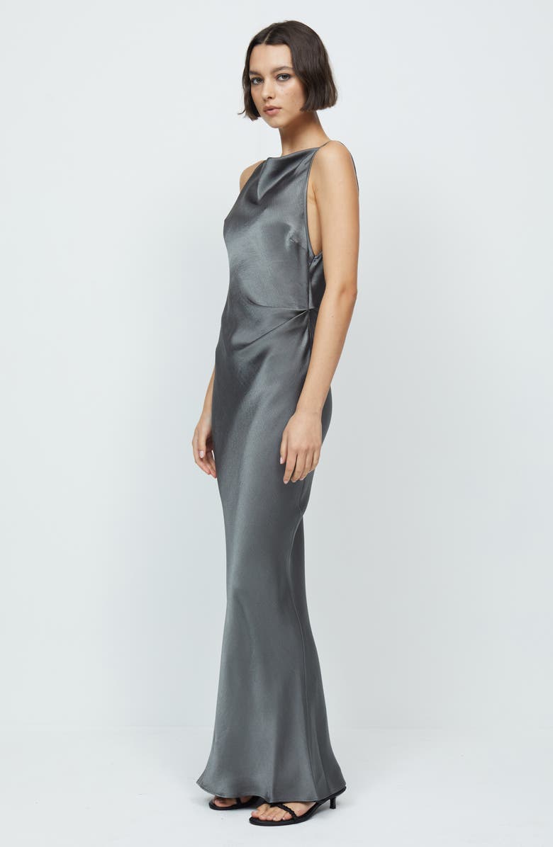 Bec + Bridge Celestial Cowl Neck Satin Maxi Dress, Alternate, color, 