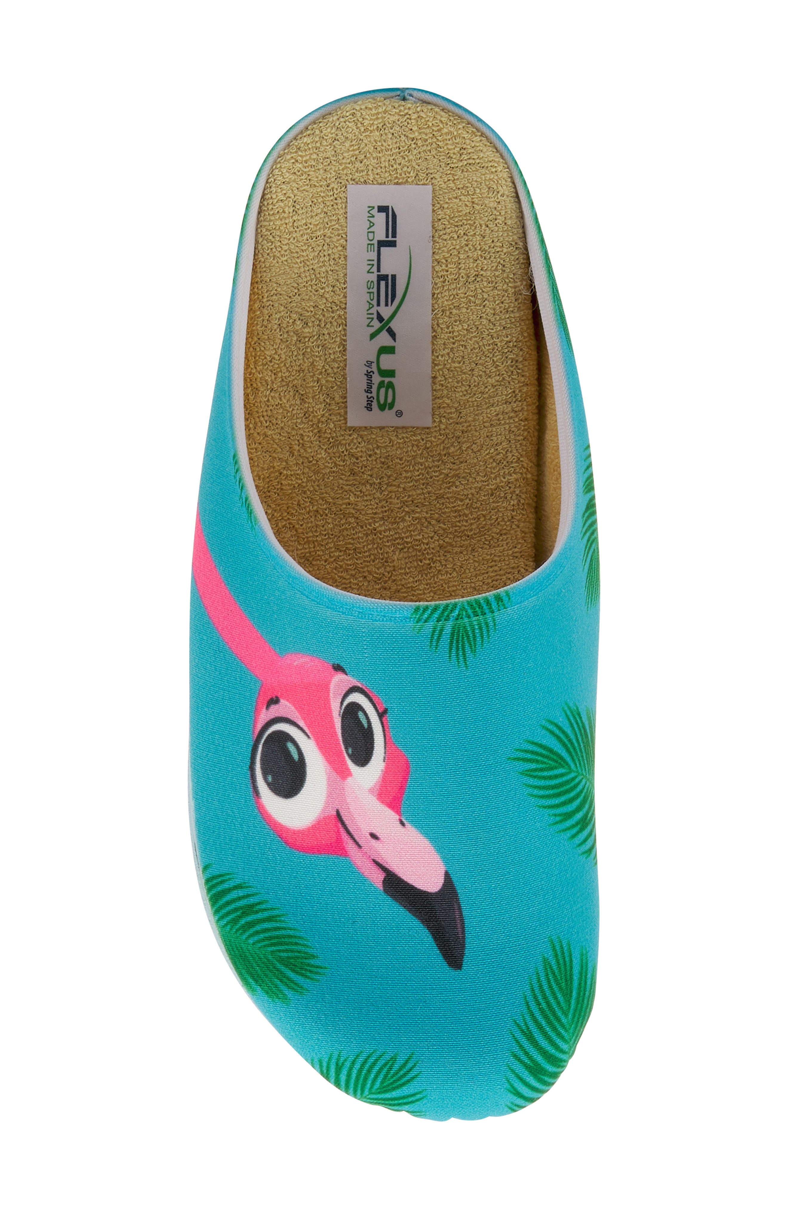 Flexus by Spring Step Miss Beaks Print Slipper, Alternate, color, 