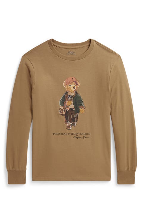 Kids' Polo Bear Graphic Long Sleeve T-Shirt