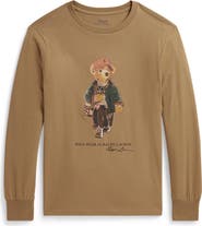 Polo Ralph Lauren Kids' Polo Bear Graphic Long Sleeve T-Shirt