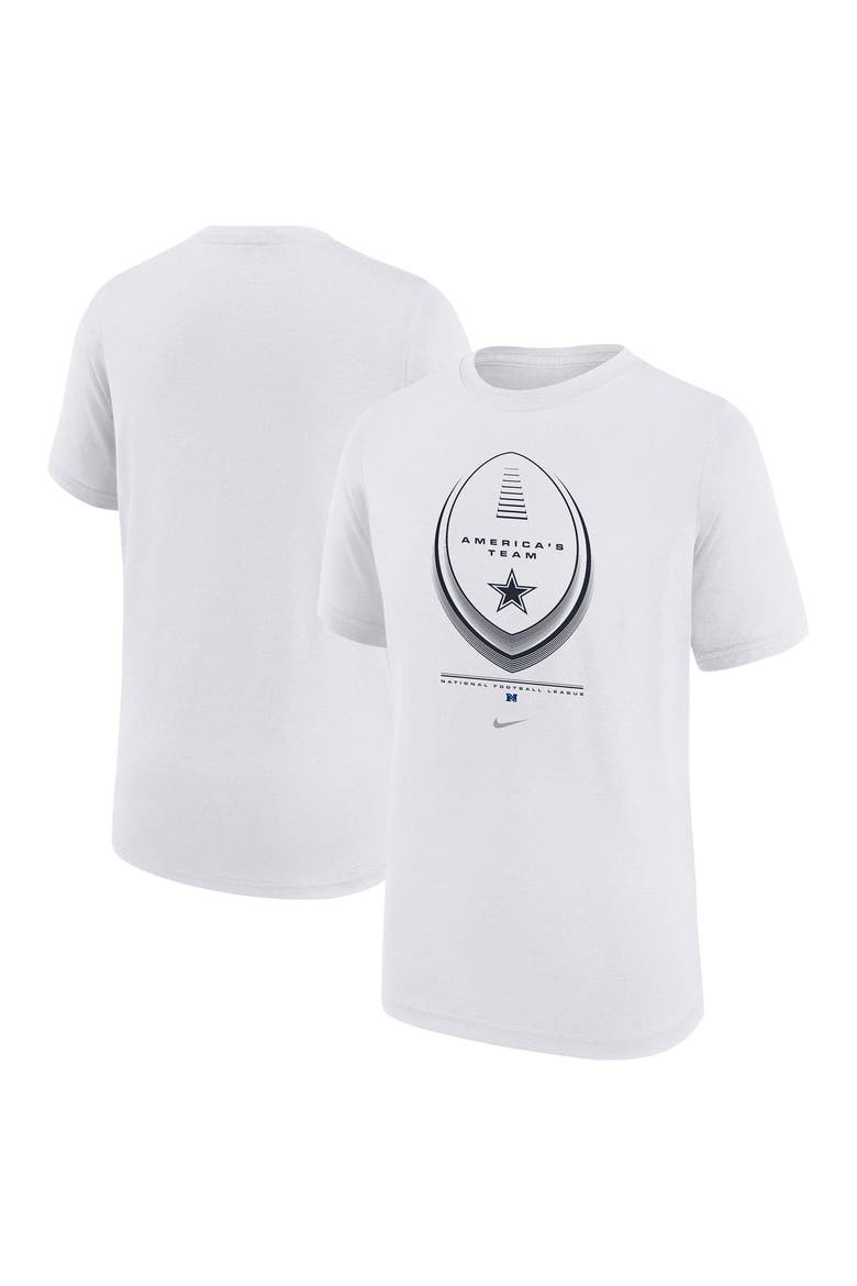 Youth Nike  White Dallas Cowboys Icon Legend Dri-FIT T-Shirt, Main, color, White
