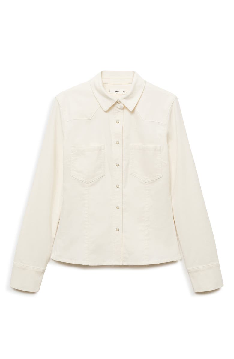 MANGO Stretch Corduroy Overshirt, Alternate, color,