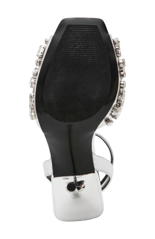 Shop Steve Madden Lilac Ankle Strap Sandal In Silver