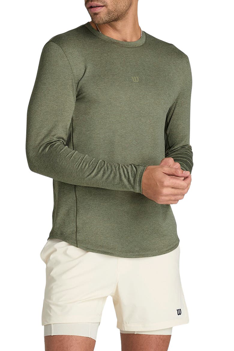 Everyday Performance Long Sleeved T-Shirt, Main, color, VETIVER