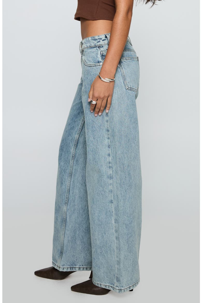 Ellanor Slouchy Low Rise Wide Leg Jeans, Alternate, color, BLUE