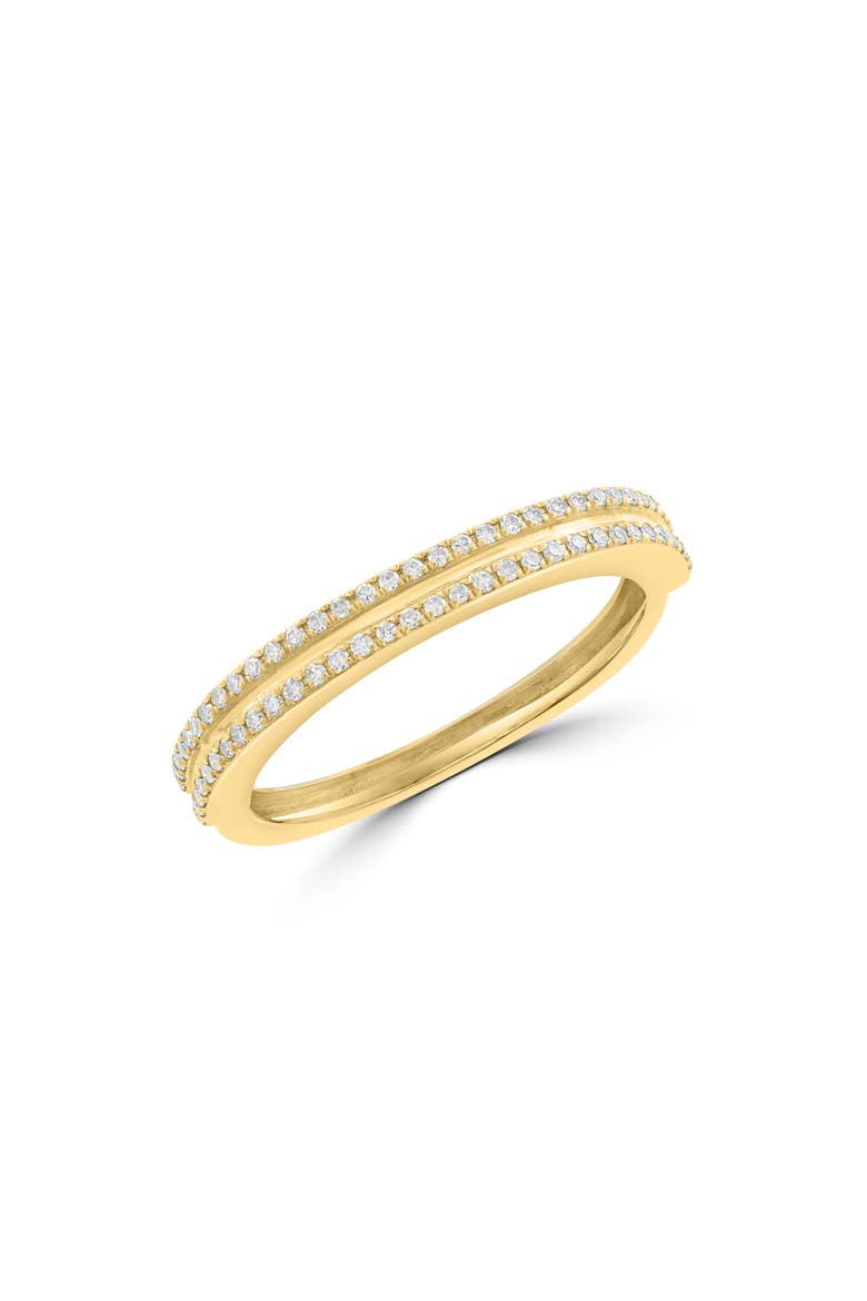14K Gold Diamond Pavé Ring - 0.19ct., Main, color, YELLOW