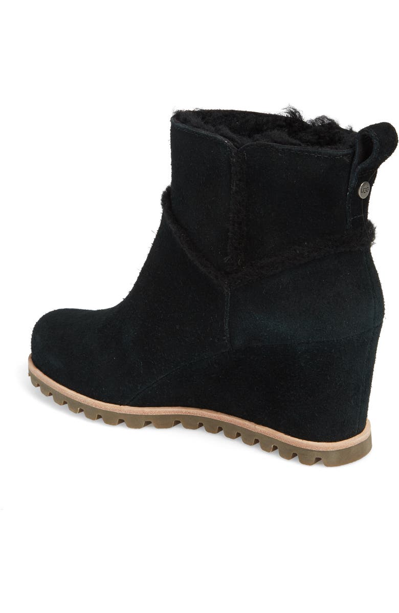 UGG<sup>®</sup> Marte Waterproof Wedge Bootie, Alternate, color,