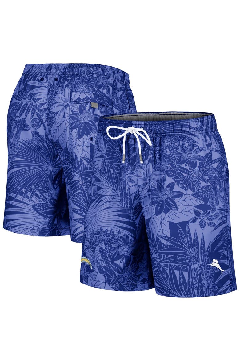 Men's Tommy Bahama Powder Blue Los Angeles Chargers Santiago Palms Board Shorts, Alternate, color, Powder Blue