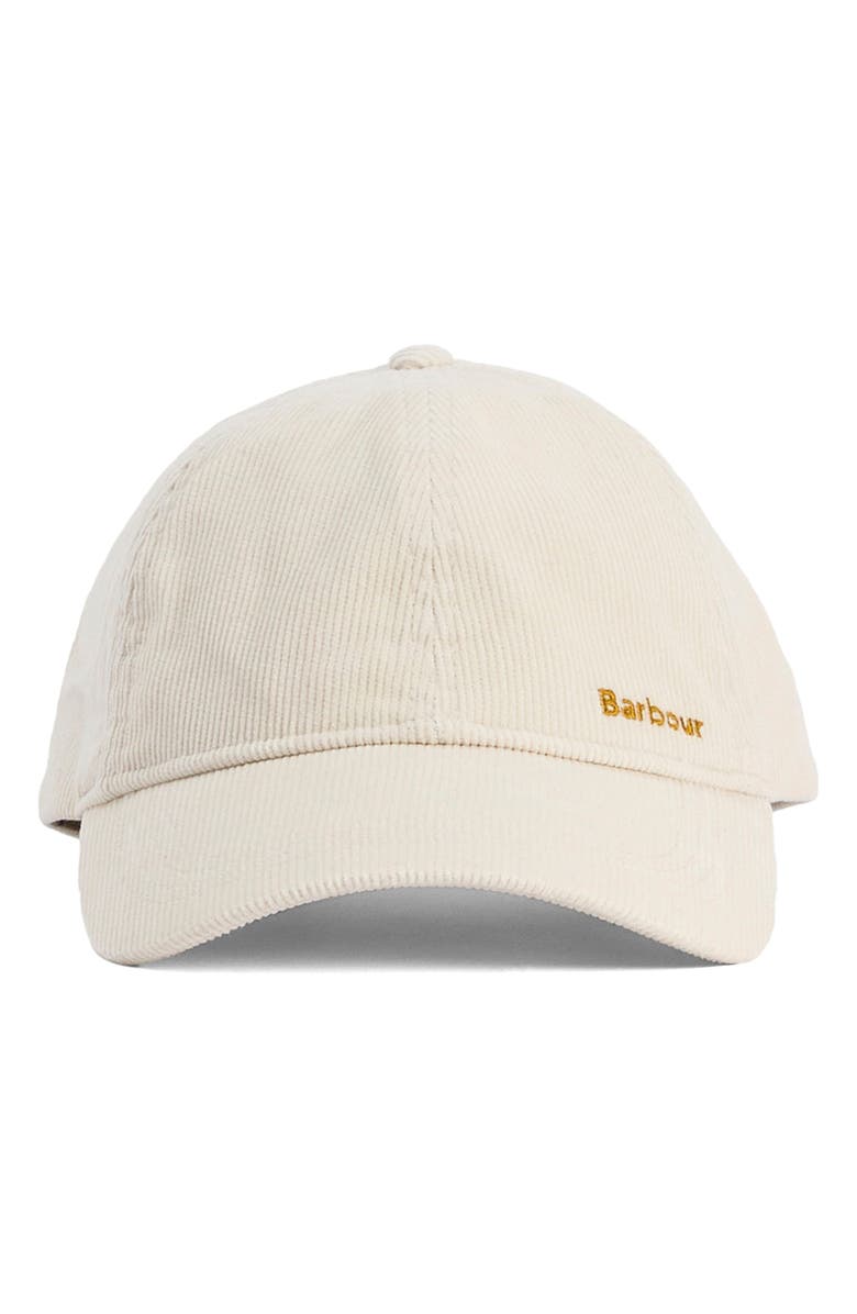Barbour Oakley Corduroy Baseball Cap, Alternate, color, Pearl