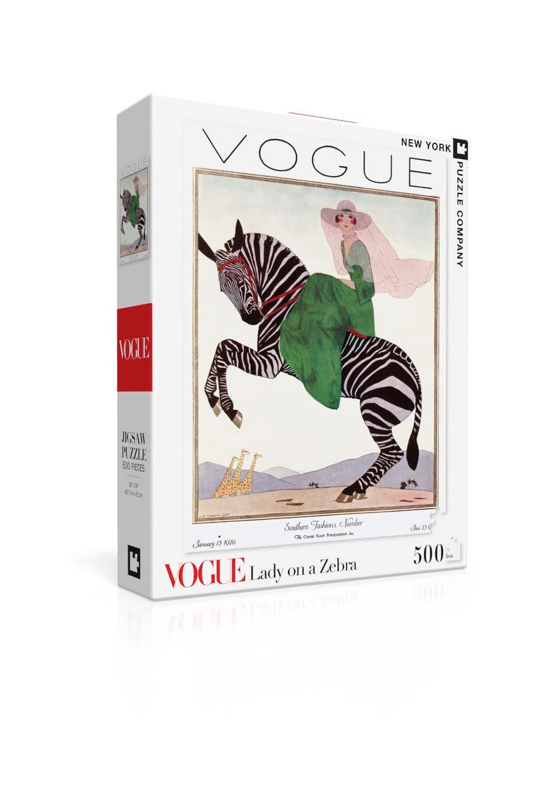 Lady on a Zebra 500 Piece Puzzle, Alternate, color, No Color