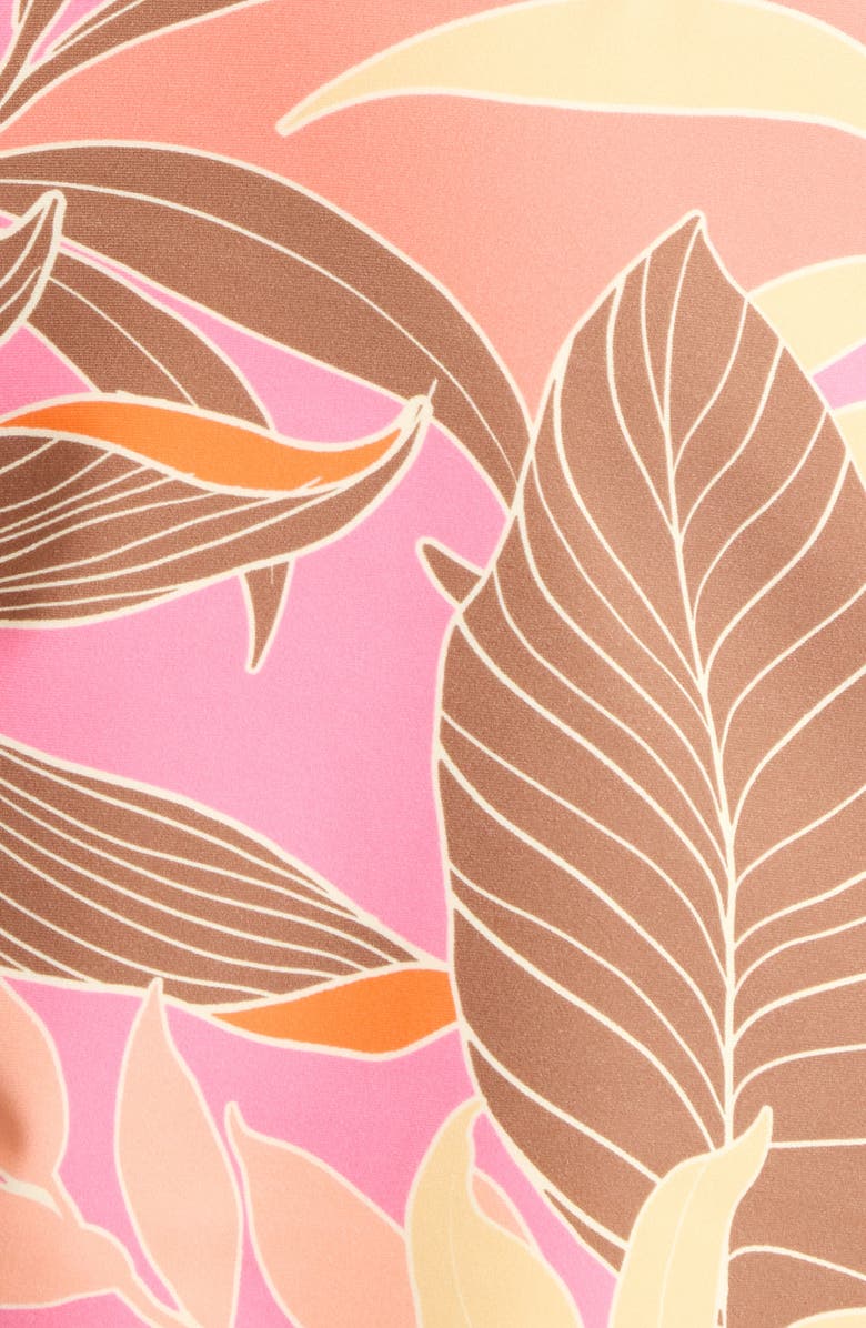 Sanctuary Ruched Side Bandeau Tankini Top, Alternate, color, Pink Multi