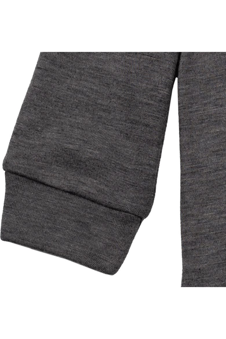 Fleece Hooded Sweatshirt (little Kid & Big Kid), Alternate, color, Charcoal Grey