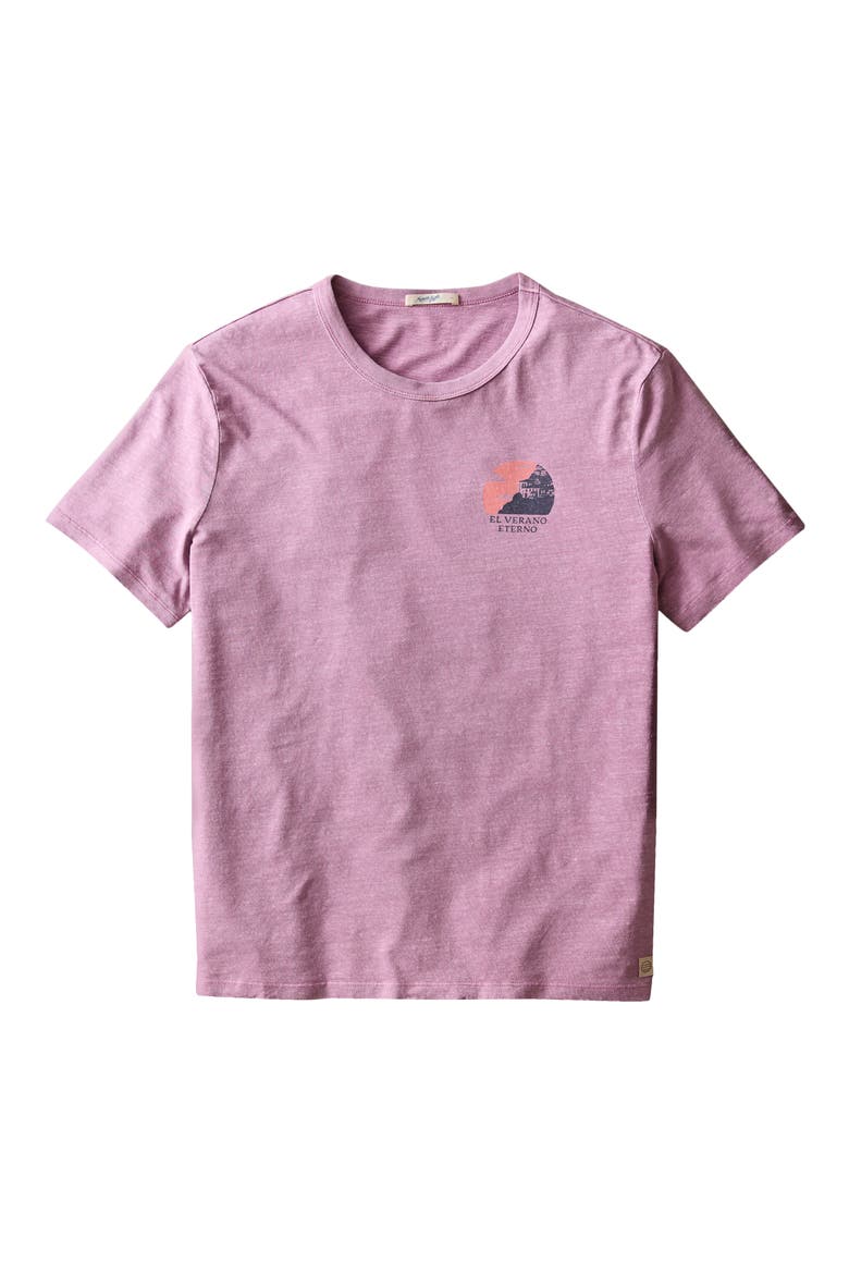 Hemp & Cotton Graphic T-Shirt, Alternate, color, RED VIOLET