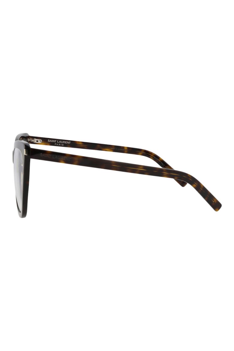 55mm Cat Eye Optical Frames, Alternate, color, HAVANA HAVANA TRANSPARENT