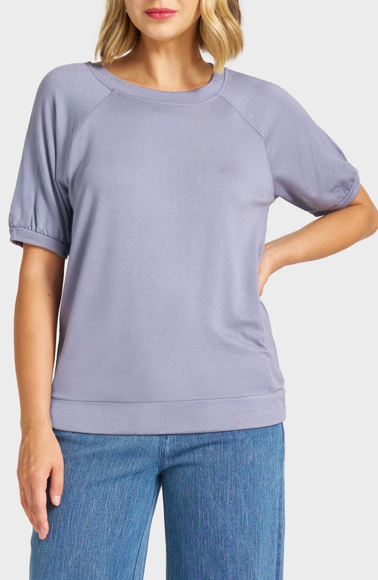 matty m. Raglan Short Sleeve Top, Main, color, Ocean