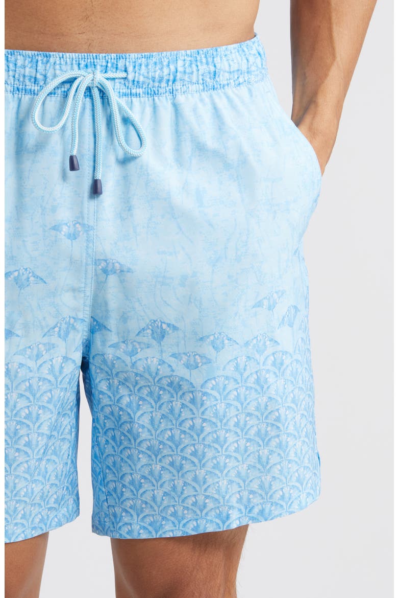 Stingray Scatter Swim Trunks, Alternate, color, BETA BLUE