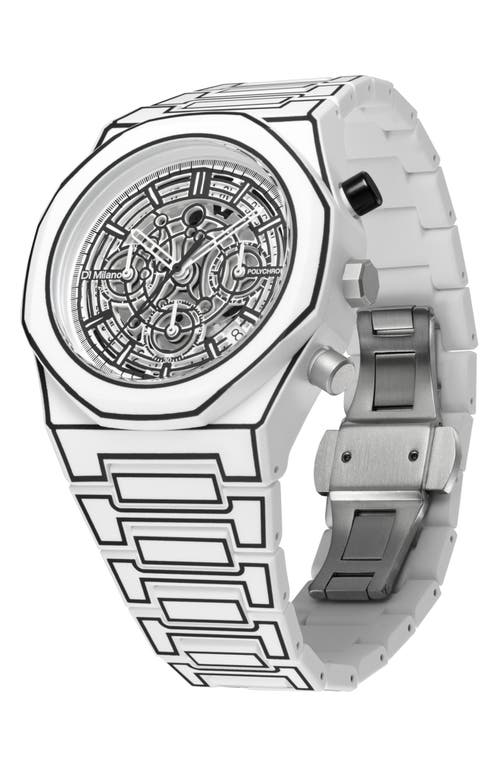 D1 Milano Polychrono 40.5mm In Metallic
