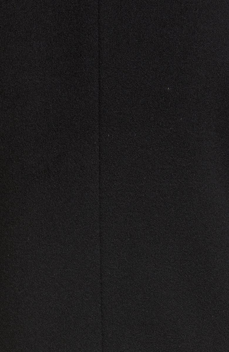 Fleurette Double Breasted Cashmere Coat, Alternate, color, Black