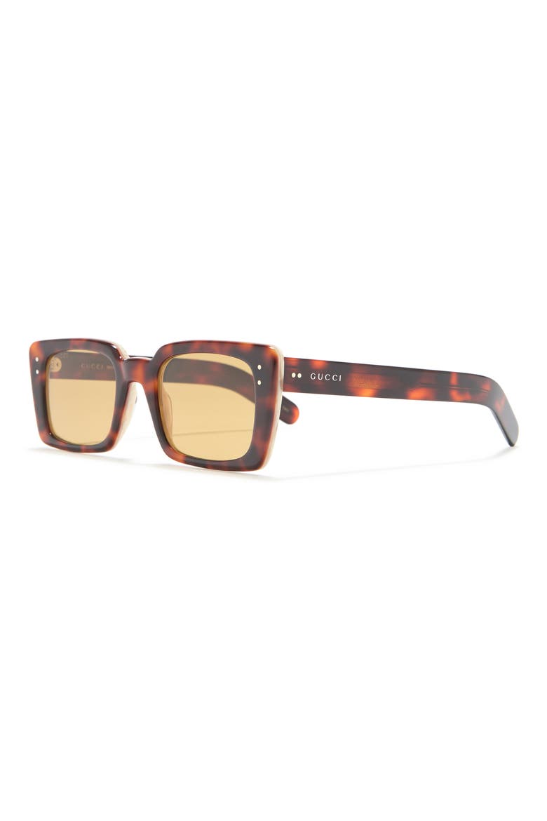 52mm Square Sunglasses, Alternate, color, HAVANA HAVANA BROWN/BRW