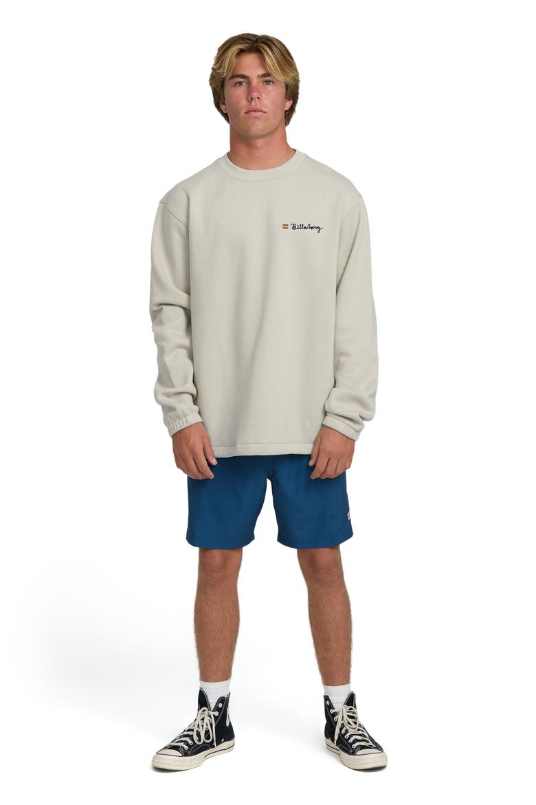 Compass Crewneck Graphic Sweatshirt, Alternate, color, DOVE