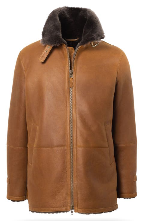 Genuine Shearling Bomber Jacket
