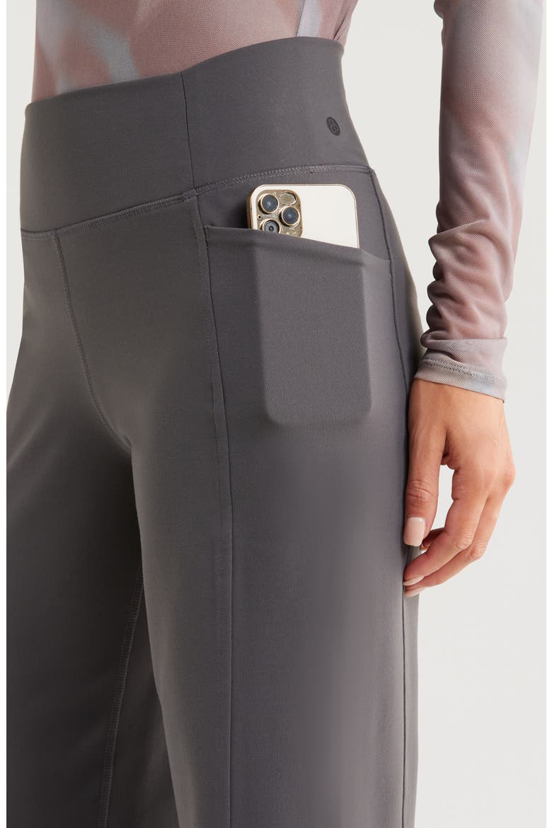 Zelfit High Waist Wide Leg Pocket Pants, Alternate, color, GREY FORGED