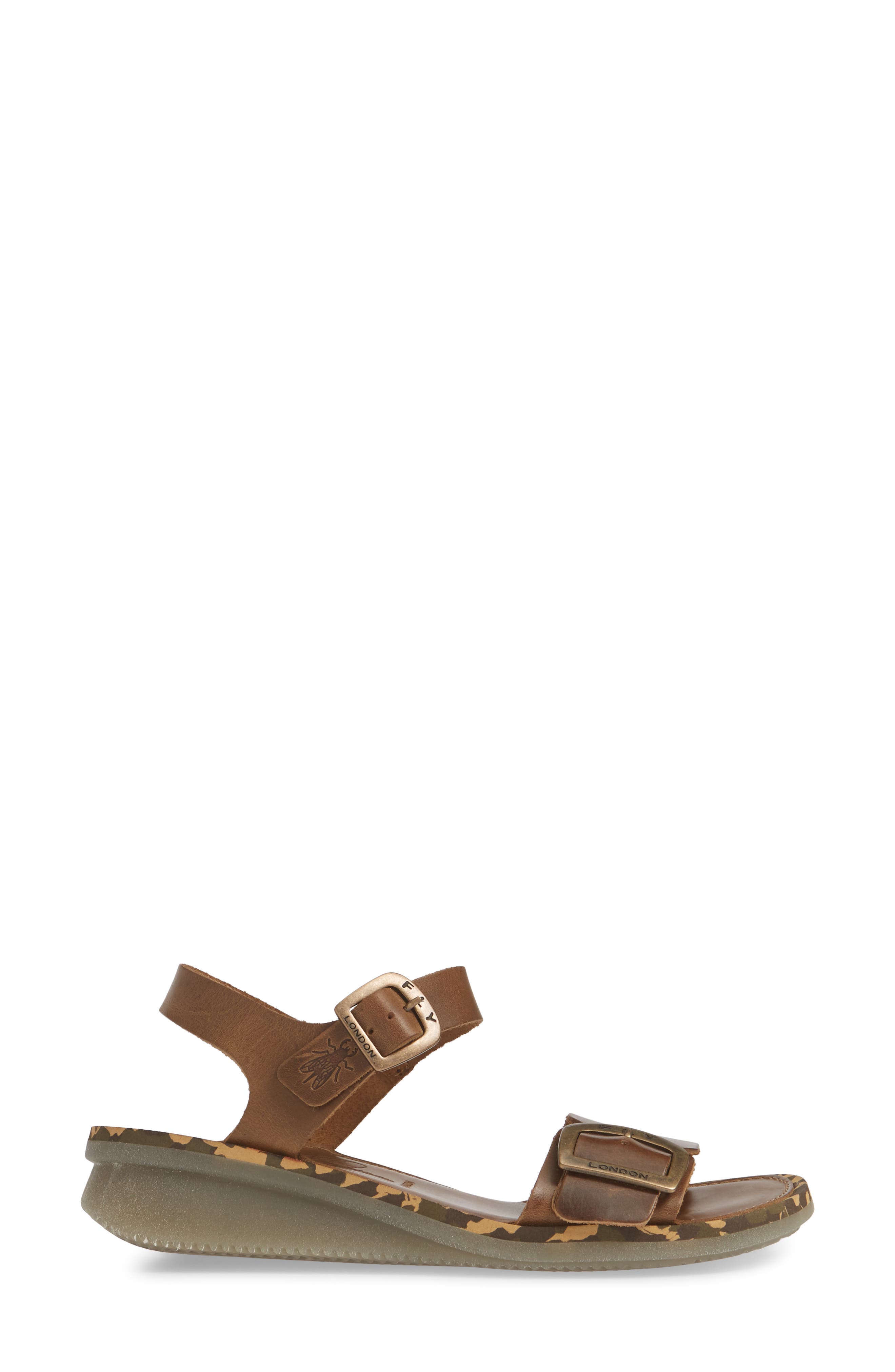 Comb Sandal, Alternate, color, CAMEL BRIDLE LEATHER