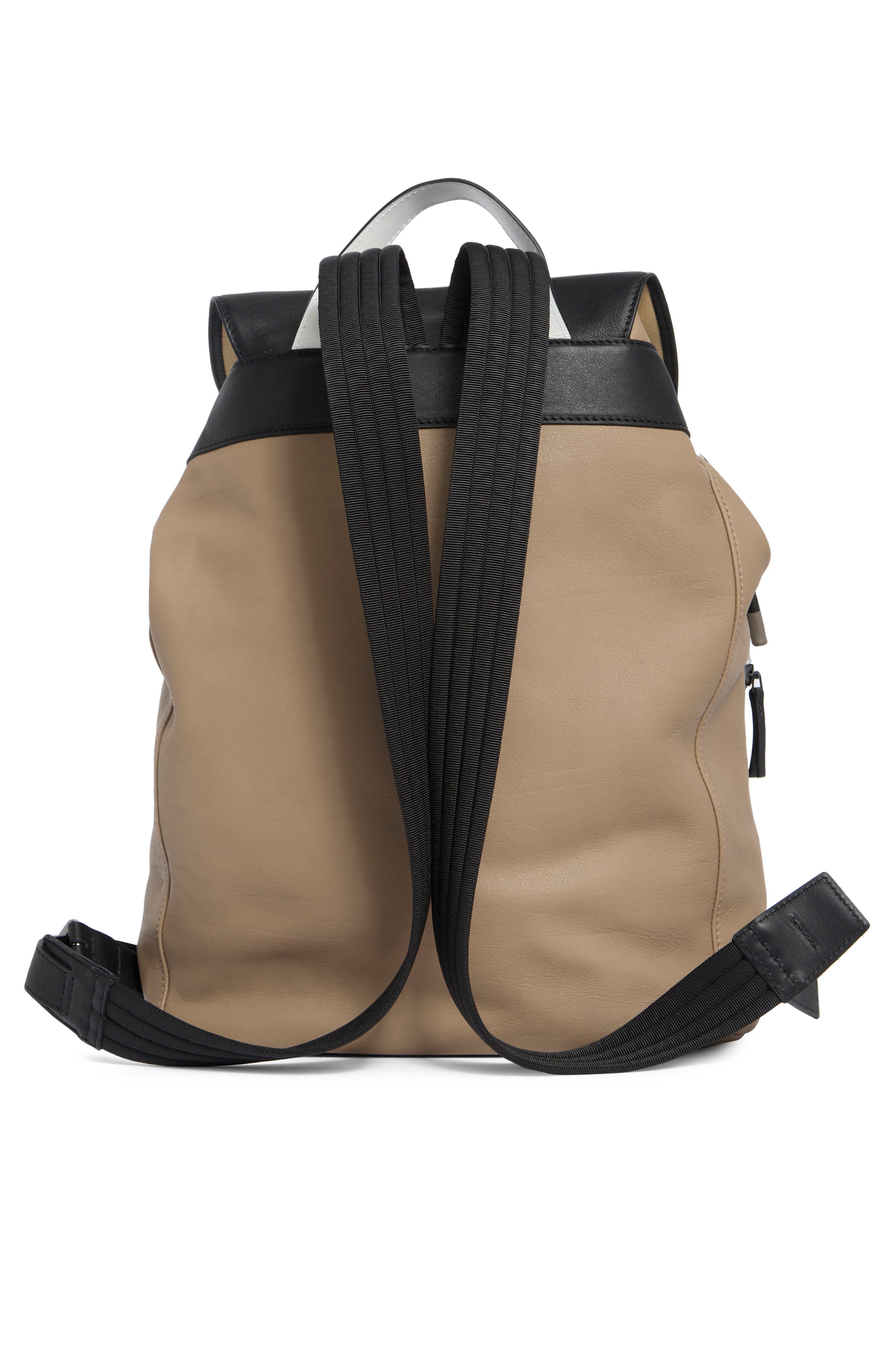 Longchamp 3D Colorblock Backpack, Alternate, color, Brown