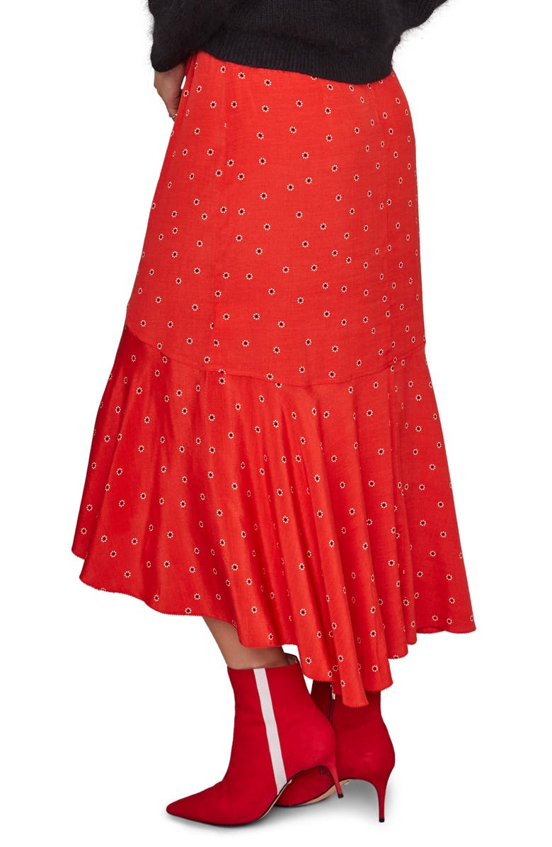 ASTR the Label Nova Floral Asymmetrical Skirt, Alternate, color, 