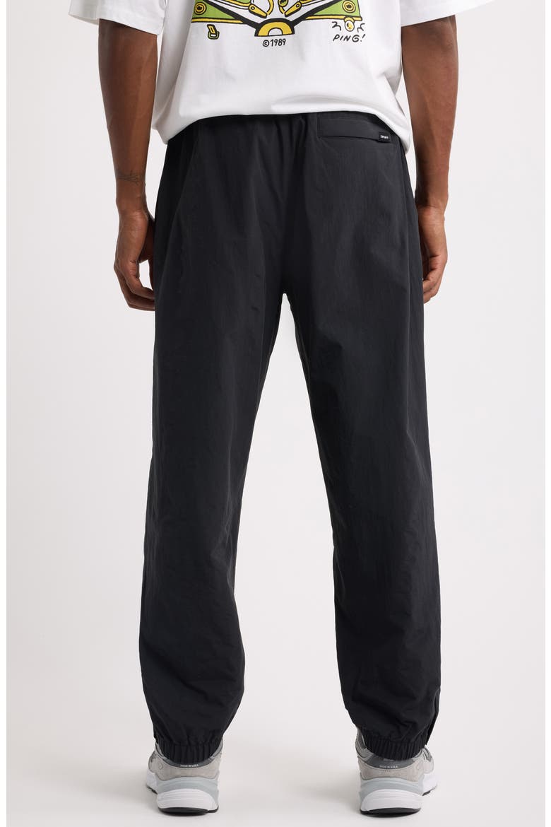 Travon Embroidered Joggers, Alternate, color, BLACK / WAX