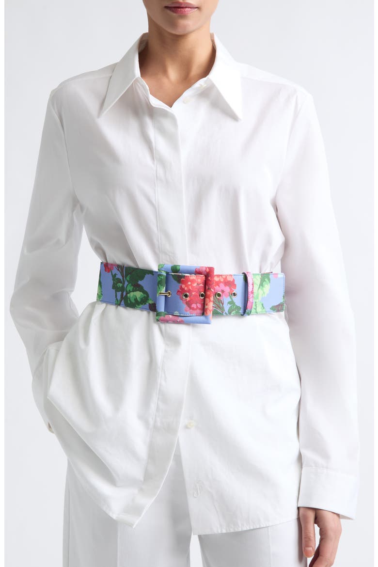 Icon Floral Belt, Alternate, color, ISLE BLUE/MULTI