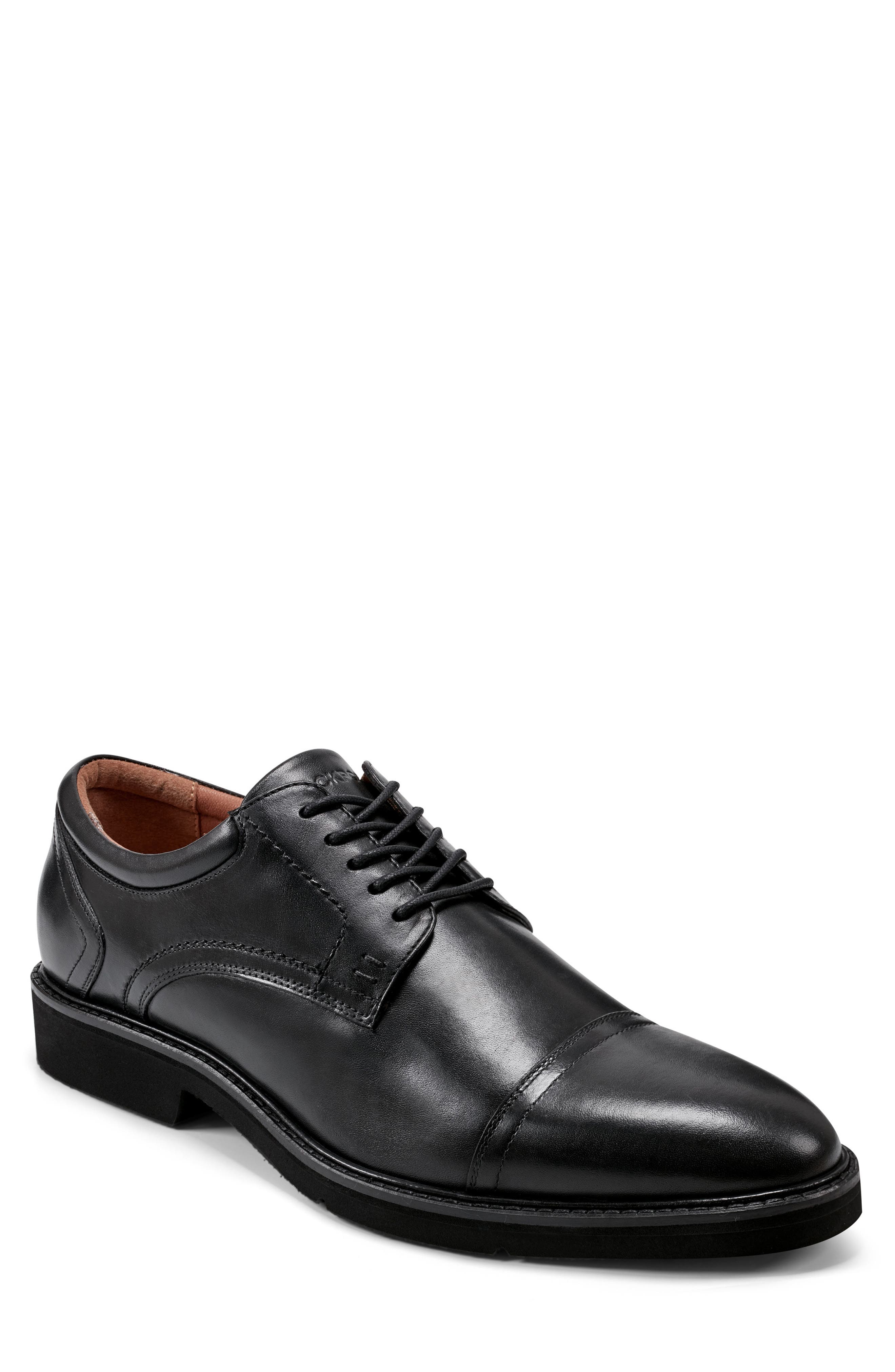 Rockport Findlay Cap Toe Derby, Main, color, Black