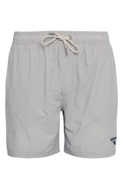 Shop Barbour Somerset Swim Trunks In Washed Stone Beige
