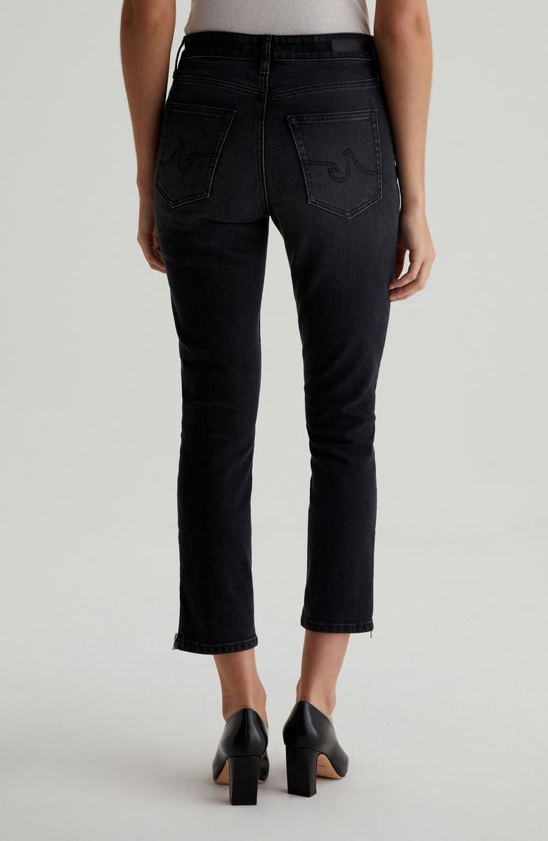 AG Mari Zip Hem Mid Rise Ankle Slim Straight Leg Jeans, Alternate, color, 