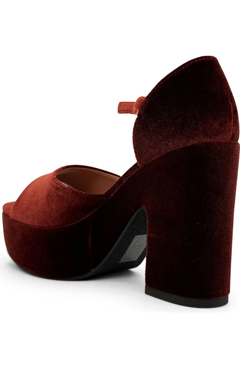CHELSEA CREW Quill Sandal, Alternate, color, Rust Velvet