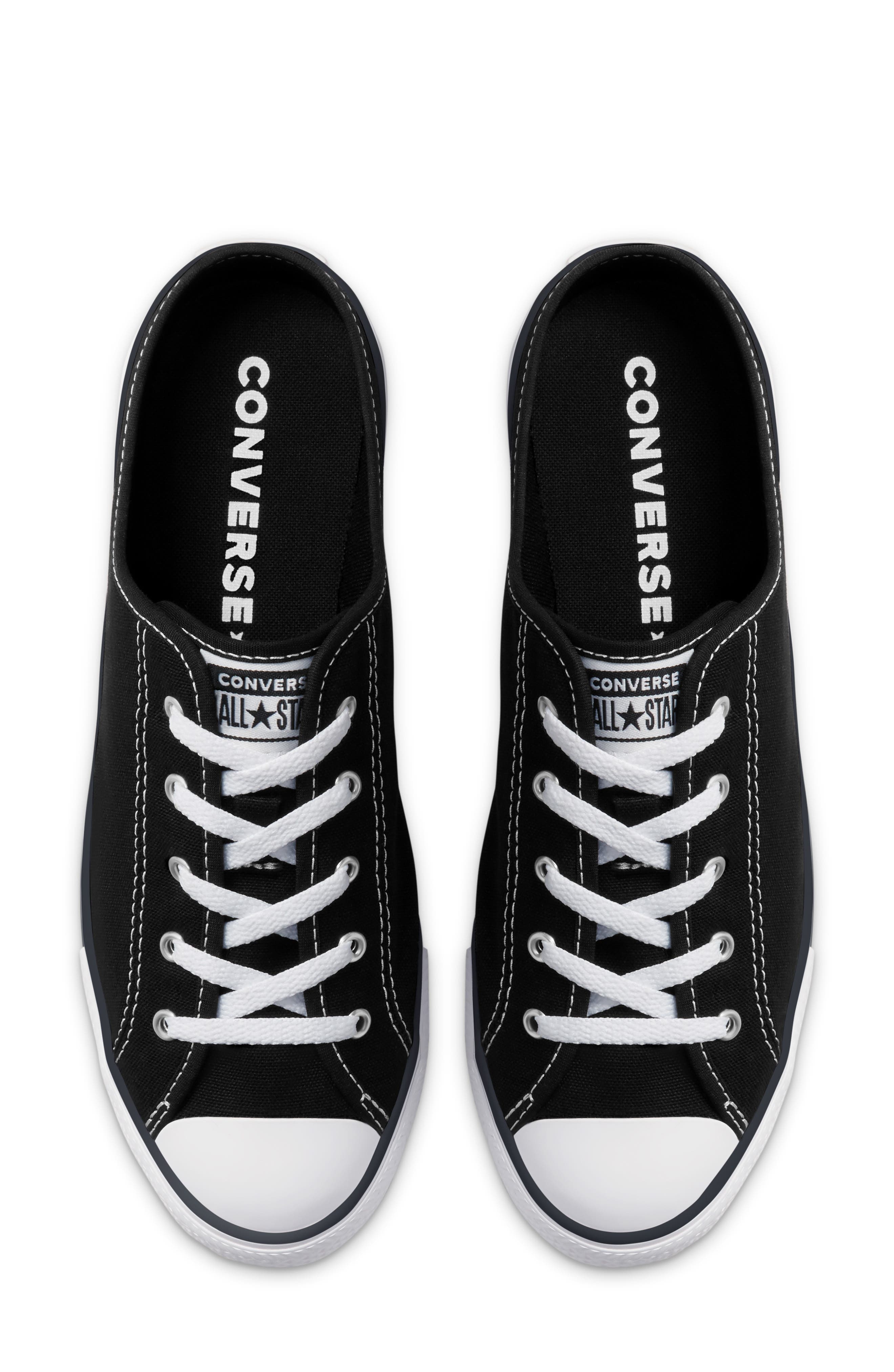 Chuck Taylor® All Star® Dainty Sneaker Mule, Alternate, color, BLACK/ BLACK/ WHITE