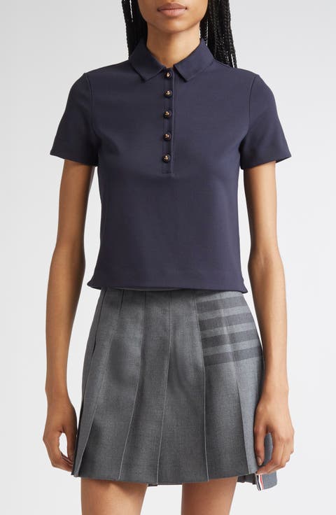 Milano Knit Cotton Polo with Anchor Embossed Buttons