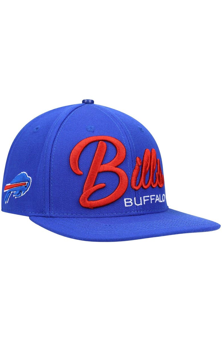 PRO STANDARD Men's Pro Standard Royal Buffalo Bills Script Wordmark Snapback Hat, Main, color, Royal