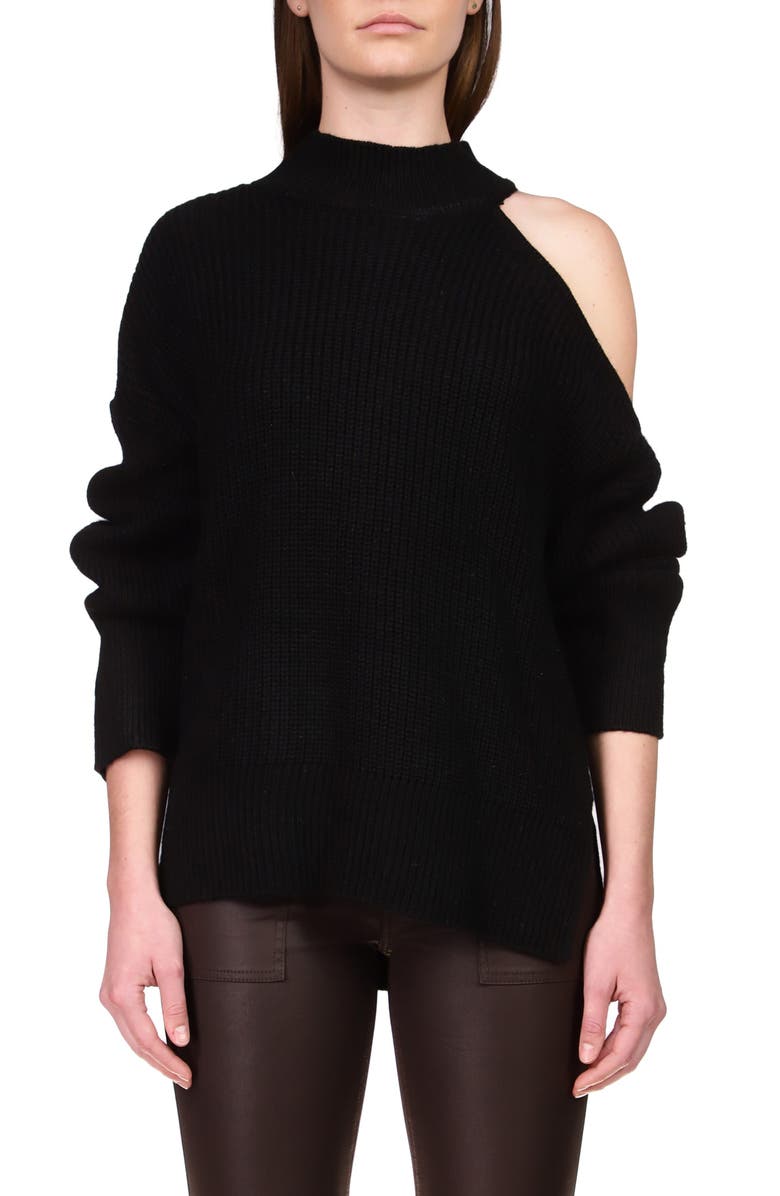 Sanctuary Cut It Out Mock Neck Sweater, Main, color, 