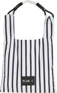 PLAN C Stripe Cotton Shopper (Nordstrom Exclusive)