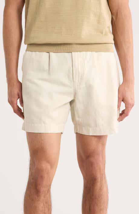 BUCK MASON Capitola Linen Blend Shorts