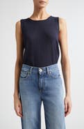 Eleventy Sequin Embellished Silk & Cotton Sweater Vest