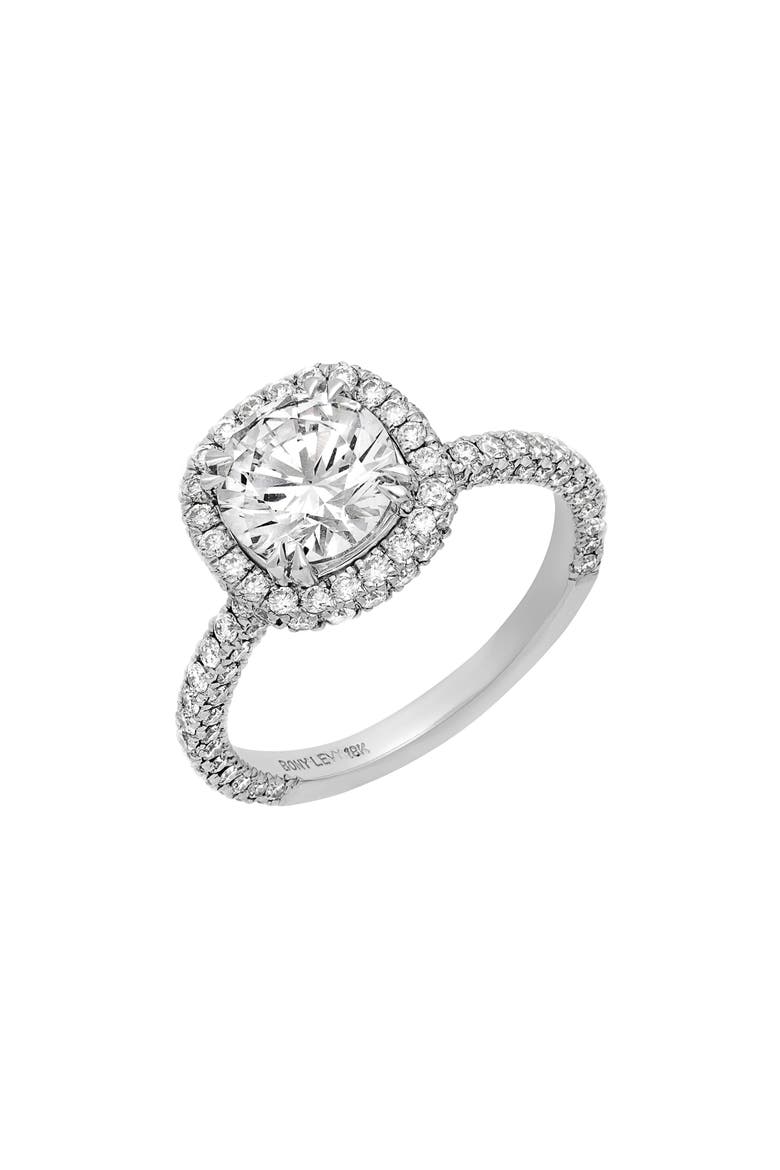 Diamond Engagement Ring (Nordstrom Exclusive), Main, color, WHITE GOLD/ DIAMOND