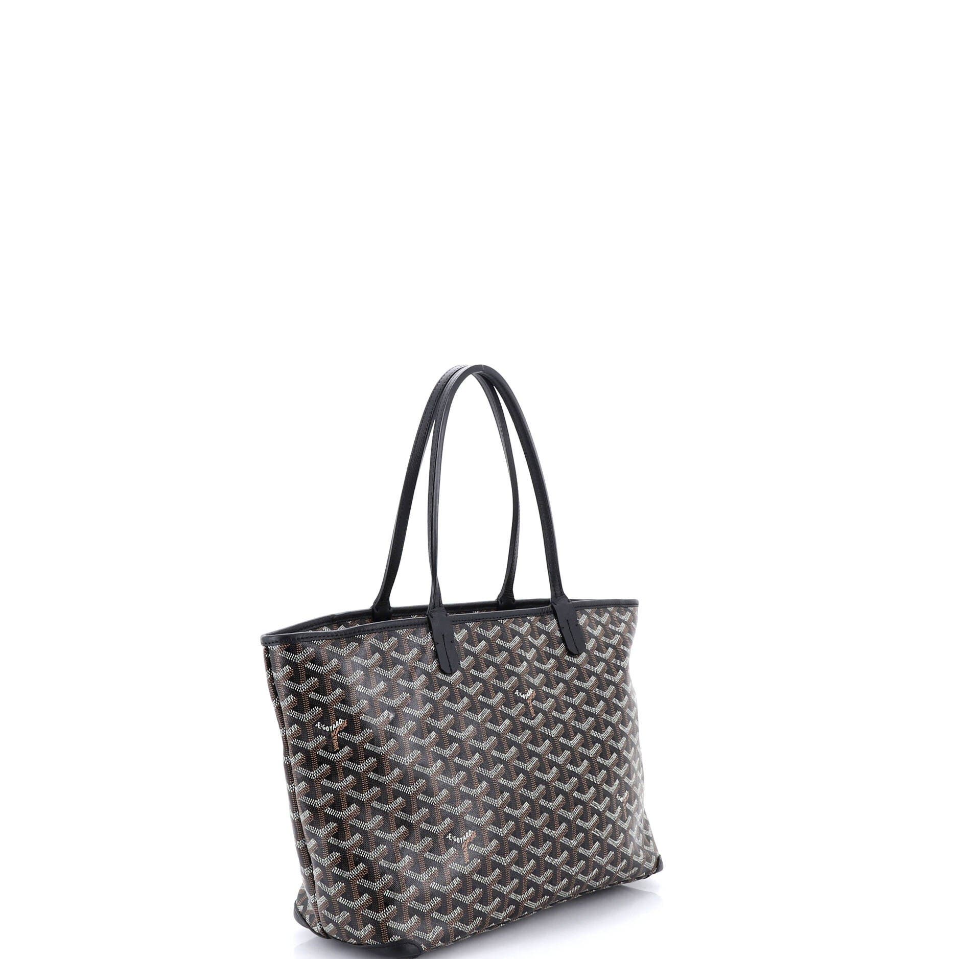 Pre-Owned Goyard Artois Tote Coated Canvas PM, Alternate, color, Black